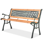 vidaXL Panchina da Giardino 122 cm in Legno