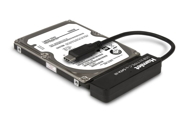 Hamlet-Adattatore-USB-3.1-Type-C-to-SATA-III-per-collegare-hard-disk-o-unita-SSD-con-Serial-ATA