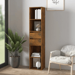 Libreria Rovere Fumo 36x30x171 cm in Legno Ingegnerizzato