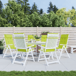 VidaXL Cuscini Sedia Schienale Alto 6 pz Verde Chiaro Tessuto Oxford