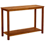 vidaXL Tavolo Consolle da Giardino 110x40x75cm Legno Massello Acacia