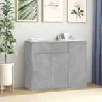 vidaXL Credenza Grigio Cemento 88x30x70 cm in Truciolato