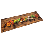 vidaXL Tappeto da Cucina Lavabile Spezie 60x300 cm Velluto