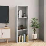 vidaXL Libreria/Mobile TV Grigio Cemento 36x30x114cm Legno ingegnerizzato