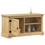 vidaXL Mobile Porta TV Corona 100x37x52 cm in Legno Massello di Pino