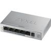 Zyxel-GS1005HP-Non-gestito-Gigabit-Ethernet--10-100-1000--Supporto-Power-over-Ethernet--PoE--Argento