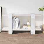 vidaXL Libreria Bianco Lucido 100x30x51 cm in Legno ingegnerizzato