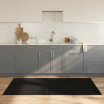 vidaXL Tappeto Rettangolare Nero 100x200 cm in Bambù