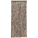 VidaXL Zanzariera Marrone e Bianco 56x185 cm Ciniglia