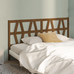 vidaXL Testiera per Letto Miele 206x4x100 cm in Legno Massello di Pino