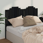 vidaXL Testiera per Letto Nera 166x4x110 cm in Legno Massello di Pino