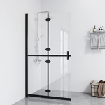 Parete per Doccia Walk-in Pieghevole in Vetro ESG 70x190 cm