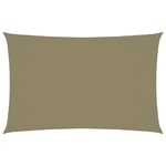 vidaXL Parasole a Vela Oxford Rettangolare 2,5x5 m Beige