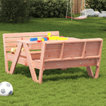 vidaXL Tavolo da Picnic per Bambini 88x122x58cm Legno Massello Douglas