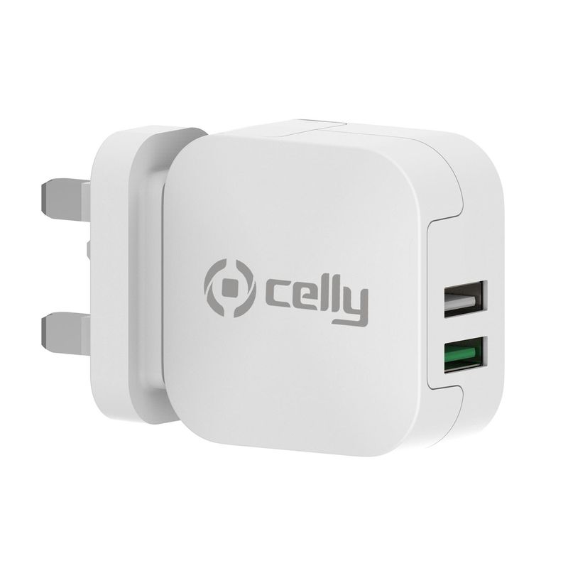 Celly-TC2USBTURBOUK-Caricabatterie-per-dispositivi-mobili-Bianco-Interno