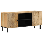 vidaXL Mobile Porta TV 105x33x46cm in Legno Massello di Mango