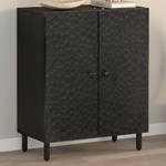 vidaXL Credenza Nera 60x33x75 cm in Legno Massello di Mango