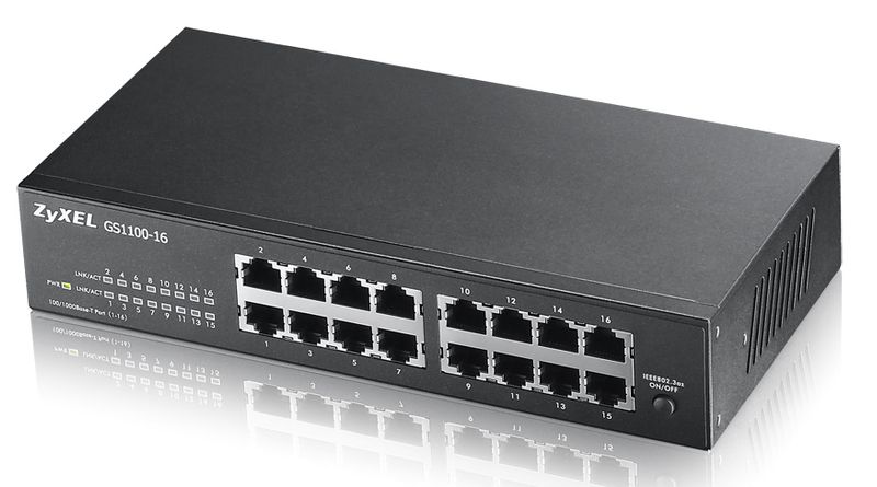 Zyxel-GS1100-16-Non-gestito-Gigabit-Ethernet--10-100-1000--Nero