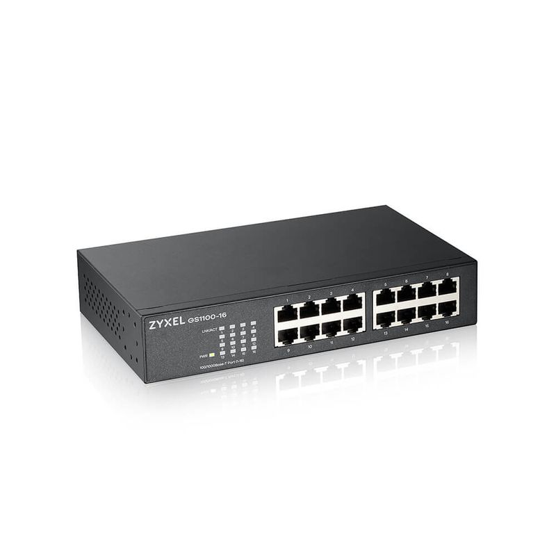 Zyxel-GS1100-16-Non-gestito-Gigabit-Ethernet--10-100-1000--Nero