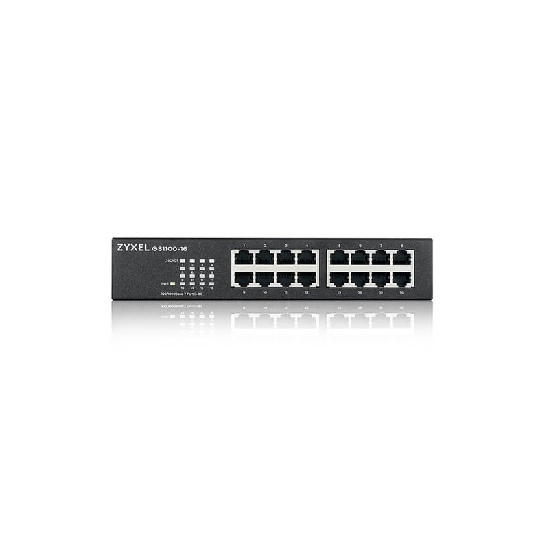 Zyxel-GS1100-16-Non-gestito-Gigabit-Ethernet--10-100-1000--Nero
