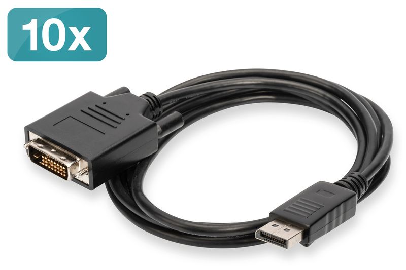 Digitus-Cavo-adattatore-DisplayPort---DVI-confezione-da-10-pezzi