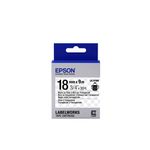 Epson Nastro fondo Trasparente per testo Nero 18-9 LK-5TBN