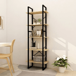 vidaXL Libreria a 5 Ripiani 60x30x175 cm in Legno di Pino