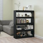 vidaXL Libreria/Divisorio Nero 100x30x135 cm