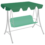 Baldacchino per Dondolo da Giardino Verde 150/130x70/105 cm