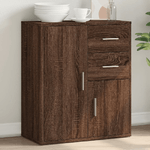 vidaXL Credenza Rovere Marrone 60x31x70 cm in Legno Multistrato