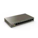 Tenda-TEG1109P-8-102W-switch-di-rete-Non-gestito-Gigabit-Ethernet--10-100-1000--Supporto-Power-over-Ethernet--PoE--Grigio