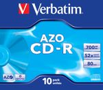 Verbatim-CD-R-AZO-Crystal-700-MB-10-pz