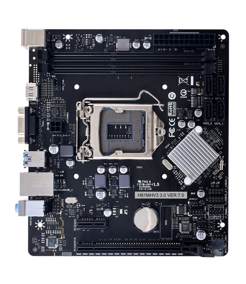 Biostar-H81MHV3-3.0-H81-Intel®-H81-LGA-1150--Socket-H3--micro-ATX