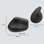 Logitech-Lift-for-Business-mouse-Mancino-RF-senza-fili---Bluetooth-Ottico-4000-DPI