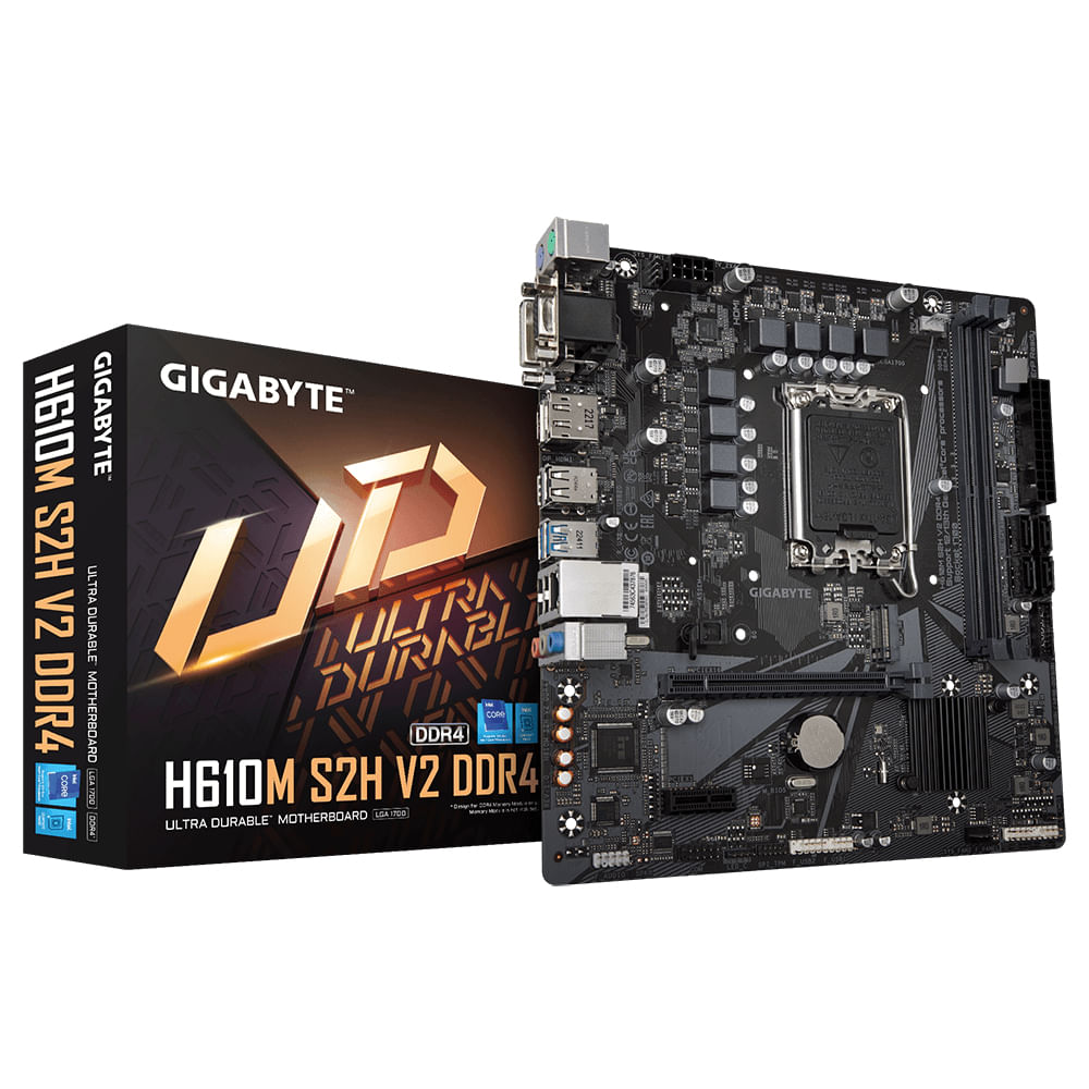 Gigabyte H610M S2H V2 DDR4 scheda madre Intel H610 Express LGA 1700 micro ATX