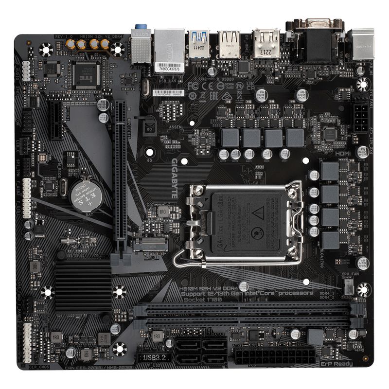 Gigabyte-H610M-S2H-V2-DDR4--rev.-1.0--Intel-H610-Express-LGA-1700-micro-ATX