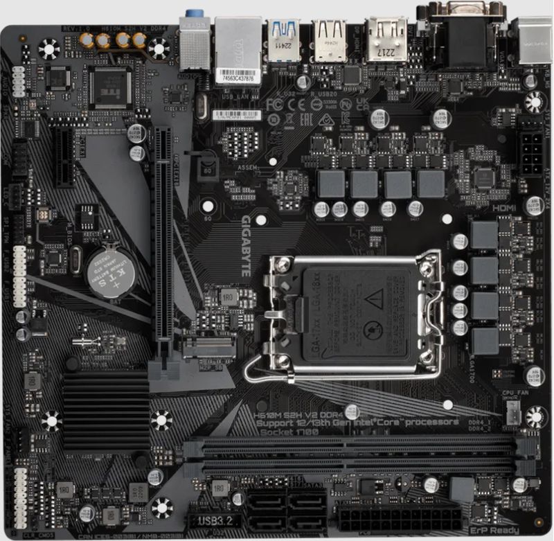 Gigabyte-H610M-S2H-V2-DDR4--rev.-1.0--Intel-H610-Express-LGA-1700-micro-ATX