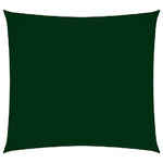 vidaXL Parasole in Tessuto Oxford Quadrato 3,6x3,6 m Verde Scuro