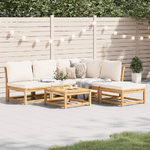 vidaXL Set Salotto da Giardino 6 pz con Cuscini in Massello di Acacia