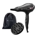 Imetec Bellissima K9 2500 asciuga capelli 2300 W Nero, Rosa