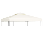 Telo di Ricambio per Gazebo 310g/m² Bianco Crema 3x3m