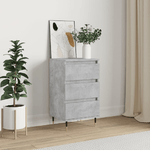 Credenza Grigio Cemento 40x35x70 cm in Legno ingegnerizzato