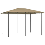 vidaXL Gazebo 3x4x2,6 m Grigio Talpa 160 g/m²