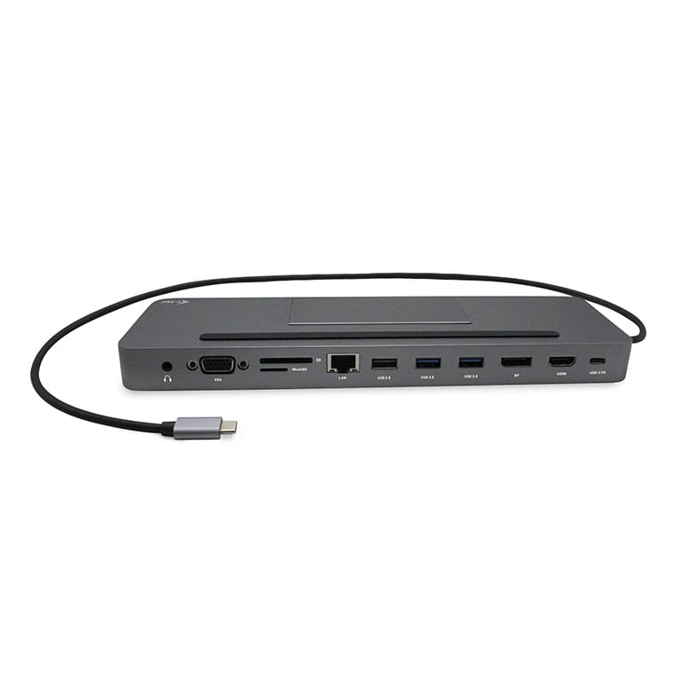 i-tec-Metal-USB-C-Ergonomic-4K-3x-Display-Docking-Station---Power-Delivery-85-W