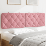 vidaXL Cuscino Testiera Rosa 160 cm in Velluto