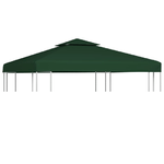 Telo di Ricambio per Gazebo 310g/m² Verde 3x3m