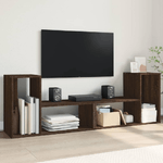 vidaXL Mobili TV 2 pz Rovere Marrone 75x30x50 cm in Legno Multistrato