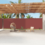 vidaXL Tenda da Sole Laterale Retrattile Marrone 220x1200 cm