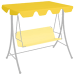 Baldacchino per Dondolo Giardino Giallo 188/168x110/145 cm