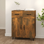 Credenza Rovere Fumo 69,5x34x90 cm in Legno ingegnerizzato